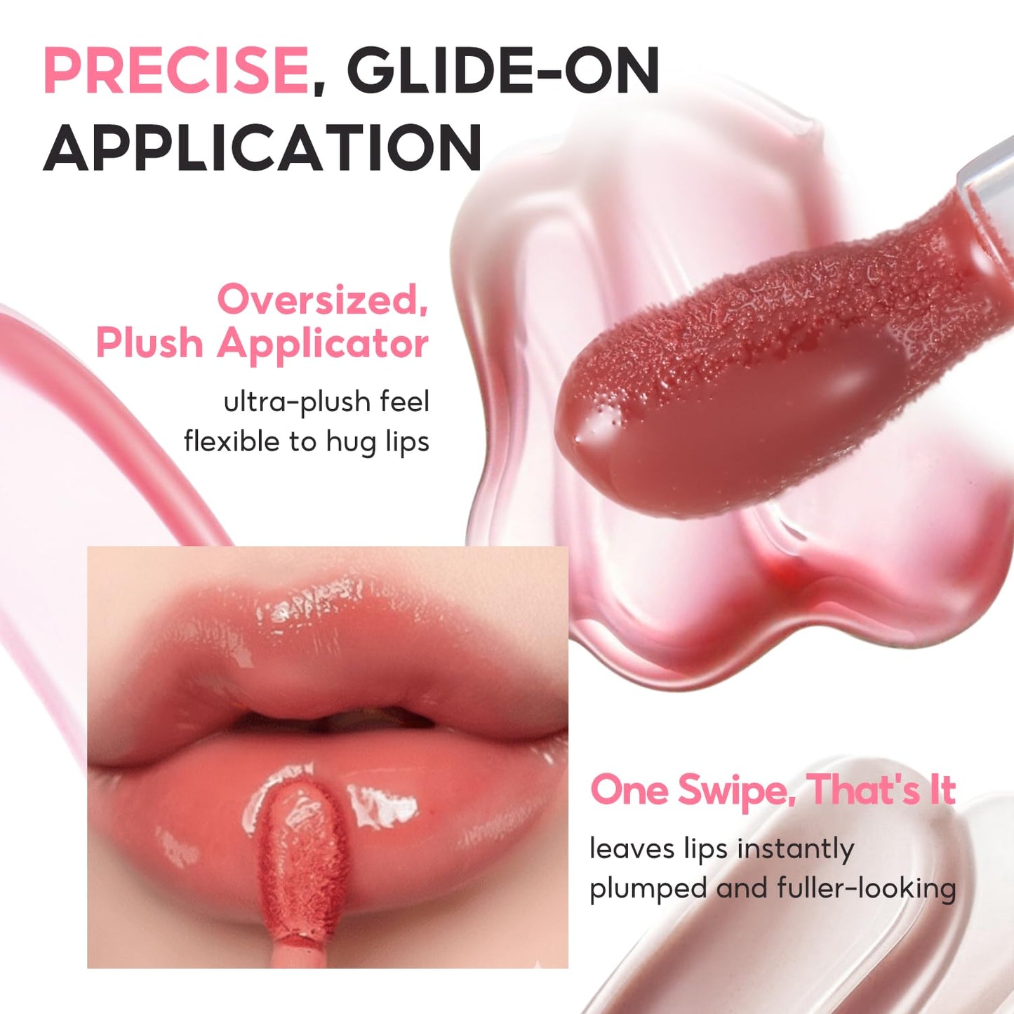 FelinWel Moisturizing Lip Oil with Glossy and Sheer Finish, Blur-Glowy Texture, Nourishing Ingredients, Smooth, Light-weight and Comfortable, 02