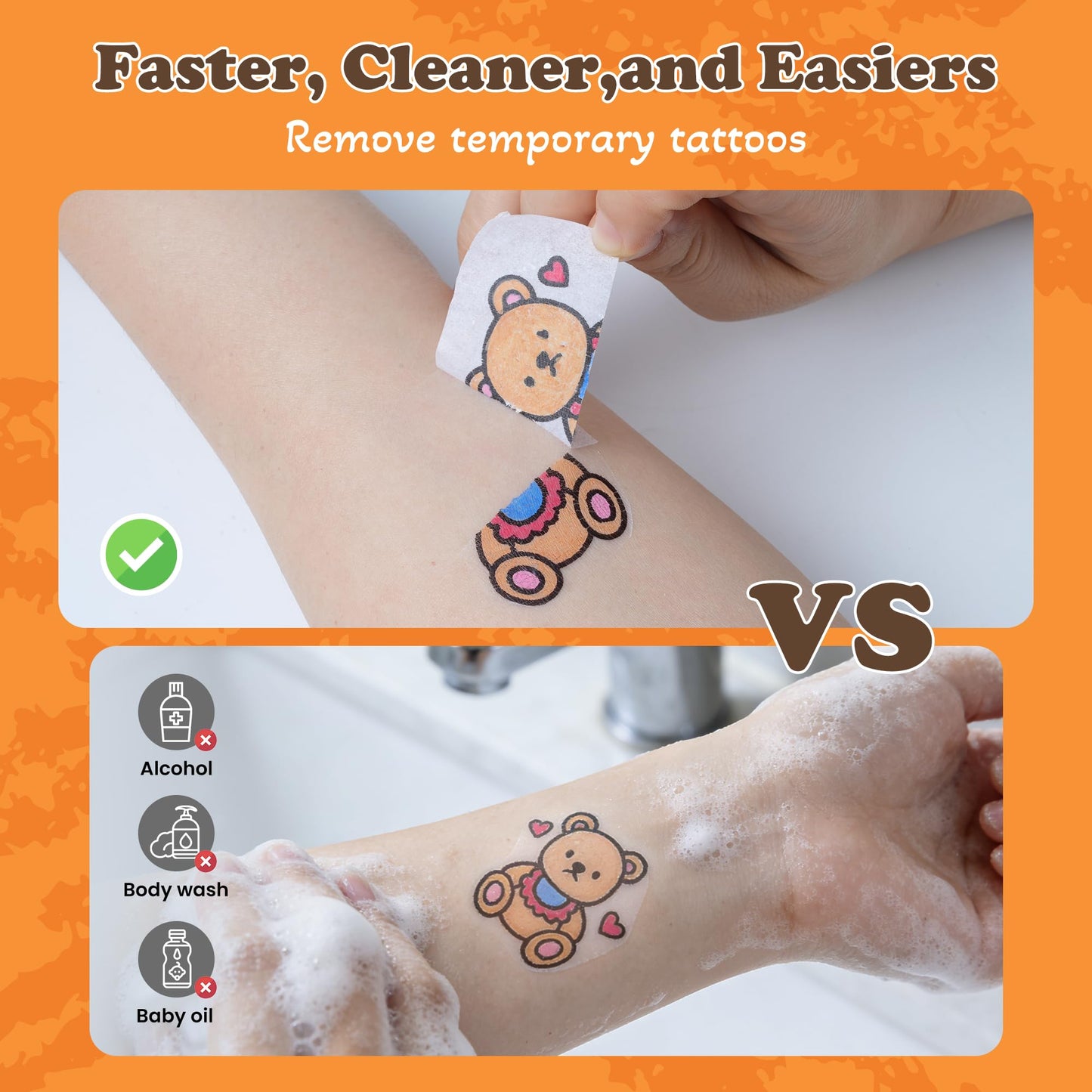 Phomemo Temporary Tattoo Removal Tape, Essentials for Temporary Tattoos,1.96" x 14.8 Feet/Roll, 2Roll