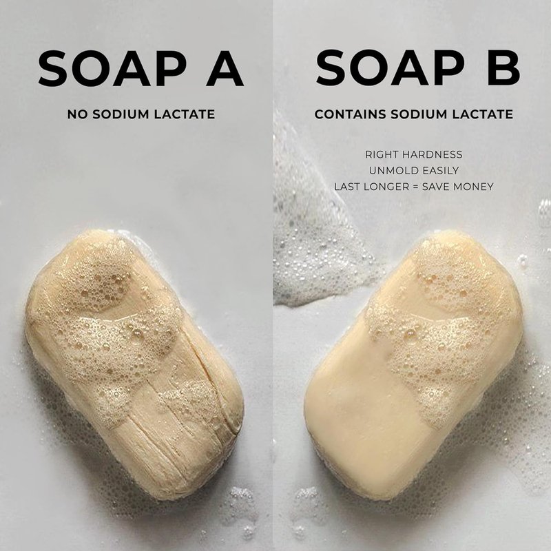 Sodium Lactate for Soap Making - 60% USP Pure Natural Preservative | 32 oz - Enhances Moisture & Cure Time