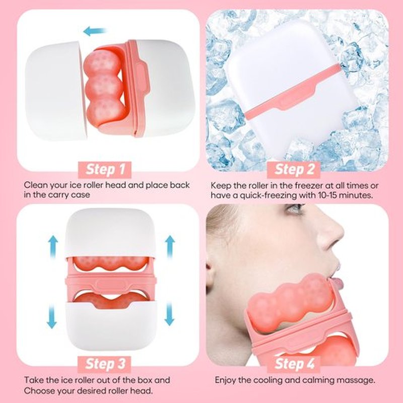 Fronnor Ice Roller for Face,Eyes,Women Gifts Idea,Therapeutic Cooling to Tighten Brighten Complexion and Reduce Wrinkles,Massager Under Eye Puffiness,Migraine and Pain Relidf