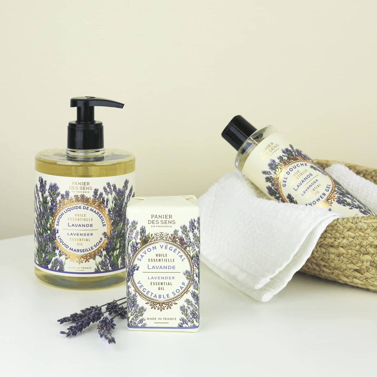Panier des Sens Lavender Triple-Milled Soap Bar Duo, 2 x 5.3 oz