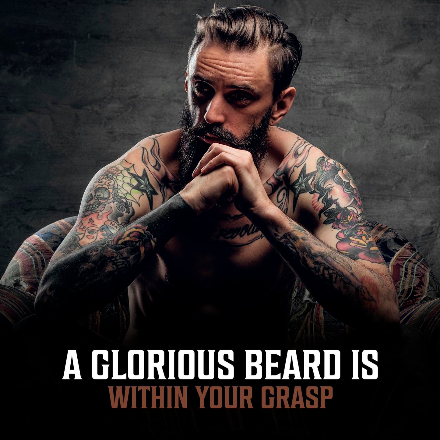 Viking Revolution Majestic Oud Beard Oil for Men - Natural Mens Beard Oil with Argan Oil and Jojoba Oil - Beard Softener, Strengthens and Moisturizes - Beard Conditioner for Men (Majestic Oud,1 Pack)