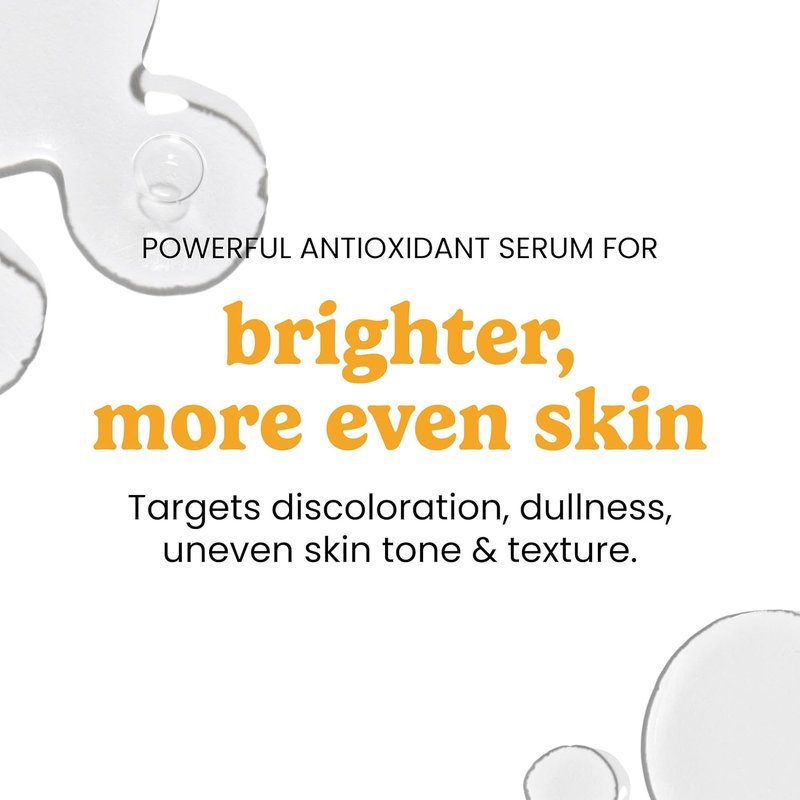 Vitamin C Serum with Vitamin E & Ferulic Acid - Brightening Formula for Oily & Dry Skin | Fragrance-Free, 1 oz
