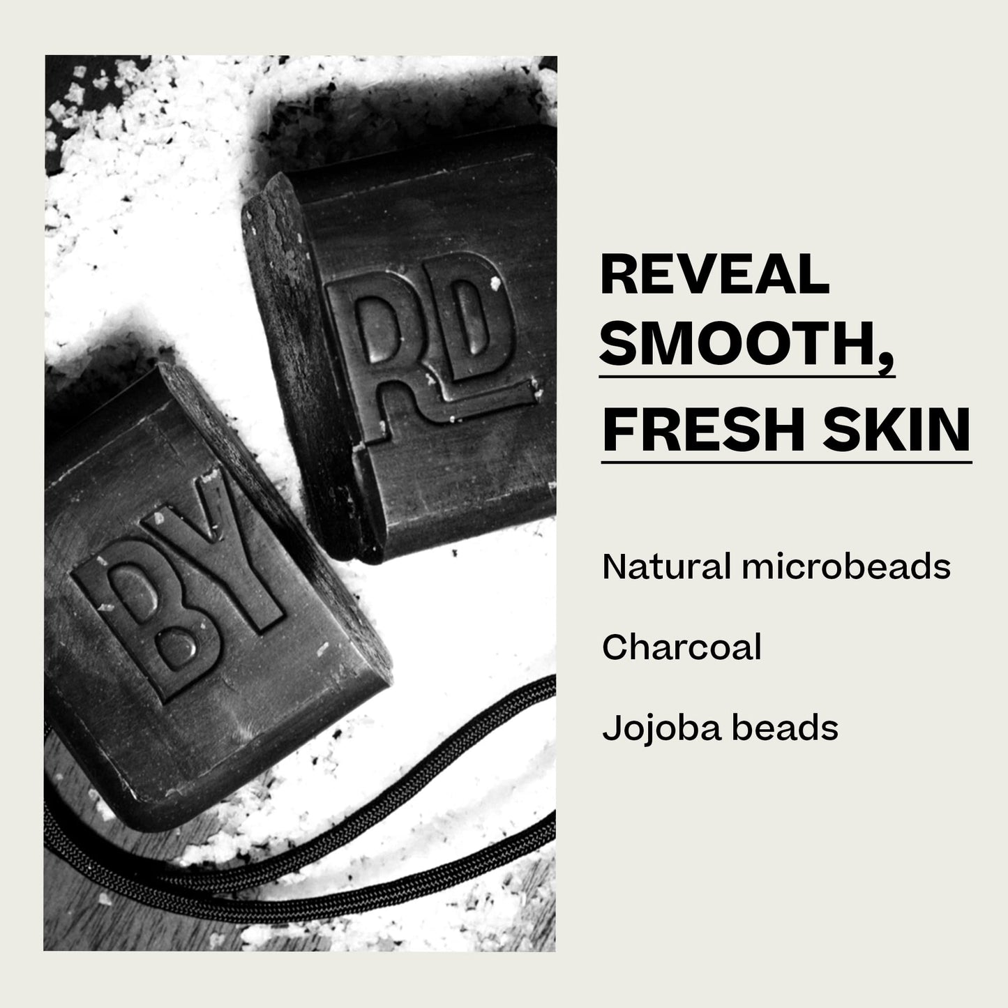 BYRD Activated Charcoal Exfoliating Soap Bar – Daily Cleansing Bar, Detox and Replenish Skin, Safe for All Skin Types, 5 Oz