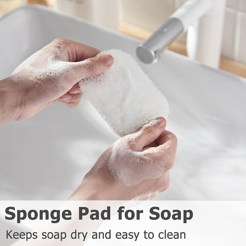 Travel Soap Case - Bar Soap Holder for Dr Squatch & Shampoo Bars | Transparent White with Draining Pad