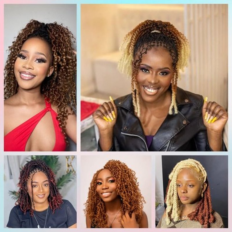 Marley Twist Braiding Hair 12 Inch Kinky Braiding Hair Springy Twist Wrapping Hair for Soft Locs Springy Afro Twist Hair Pre Fluffed Spring Twist Hair for Braiding Hair (12 Inch (Pack of 3), 613#)