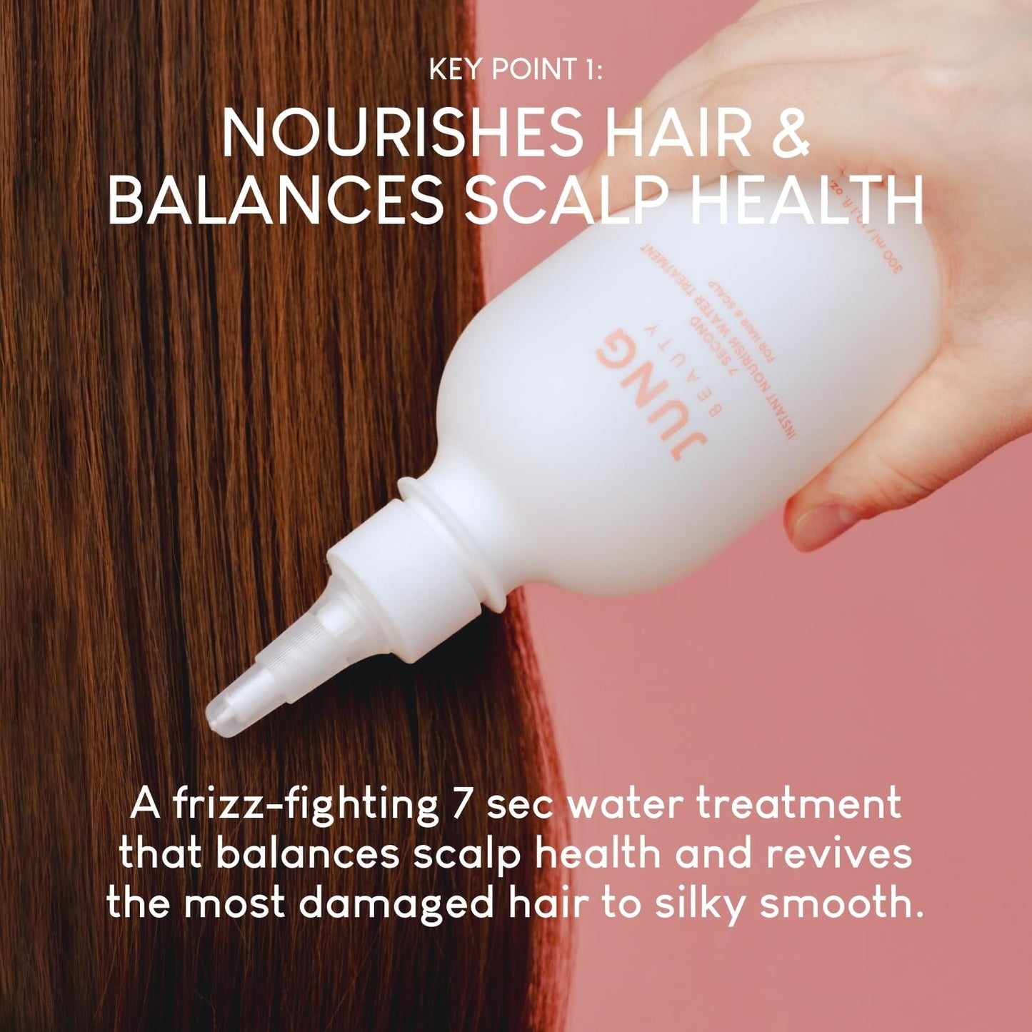 Jung Beauty 7 Second Instant Nourish Water Treatment For Hair & Scalp, 300ml, Liquid Conditioner, Weightless Formula, For Dry Frizzy Hair, Soothes Sensitive Scalp