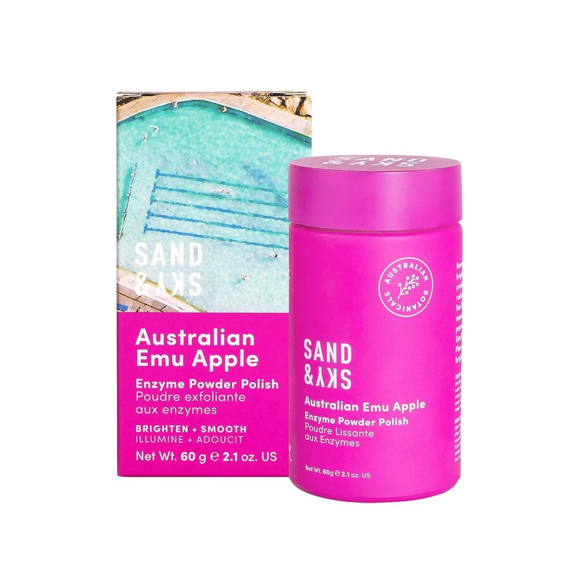 Sand & Sky Enzyme Exfoliator - Vitamin C & Papaya Brightening Face Wash | Gentle Daily Polish with Australian Glow Berries
