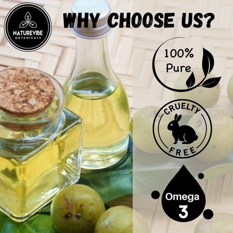 Naturevibe Botanicals Amla Oil 32 Ounces | 100% Pure and Natural | Great for Skin Care and Hair Care