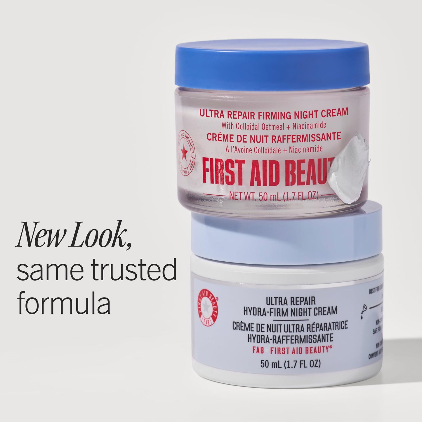 First Aid Beauty Ultra Repair Hydra-Firm Night Cream with Colloidal Oatmeal, Fragrance Free Anti-Aging Plumping Moisturizer to Hydrate & Reduce Fine Lines and Wrinkles, Sensitive Skin Safe, 1.7 oz