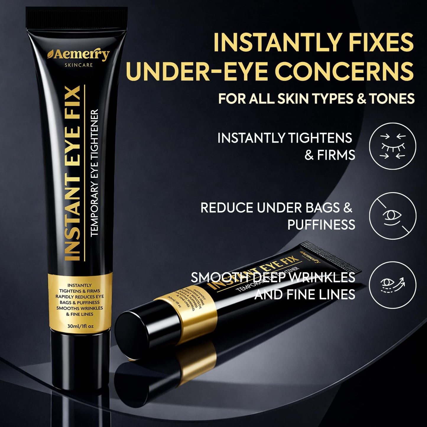 Aemerry Instant Eye Tightener Cream (Yellow, 1 OZ)