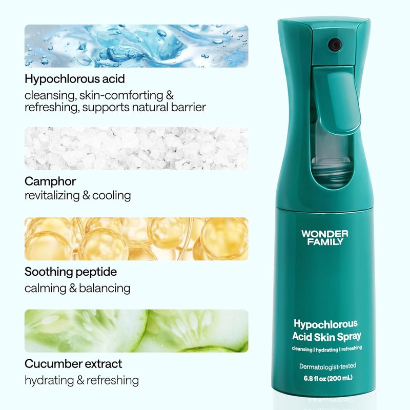 Hypochlorous Acid Spray - Acne-Fighting Facial Toner & Moisturizer | 6.8 Fl Oz - Hydrating Mist for Skin