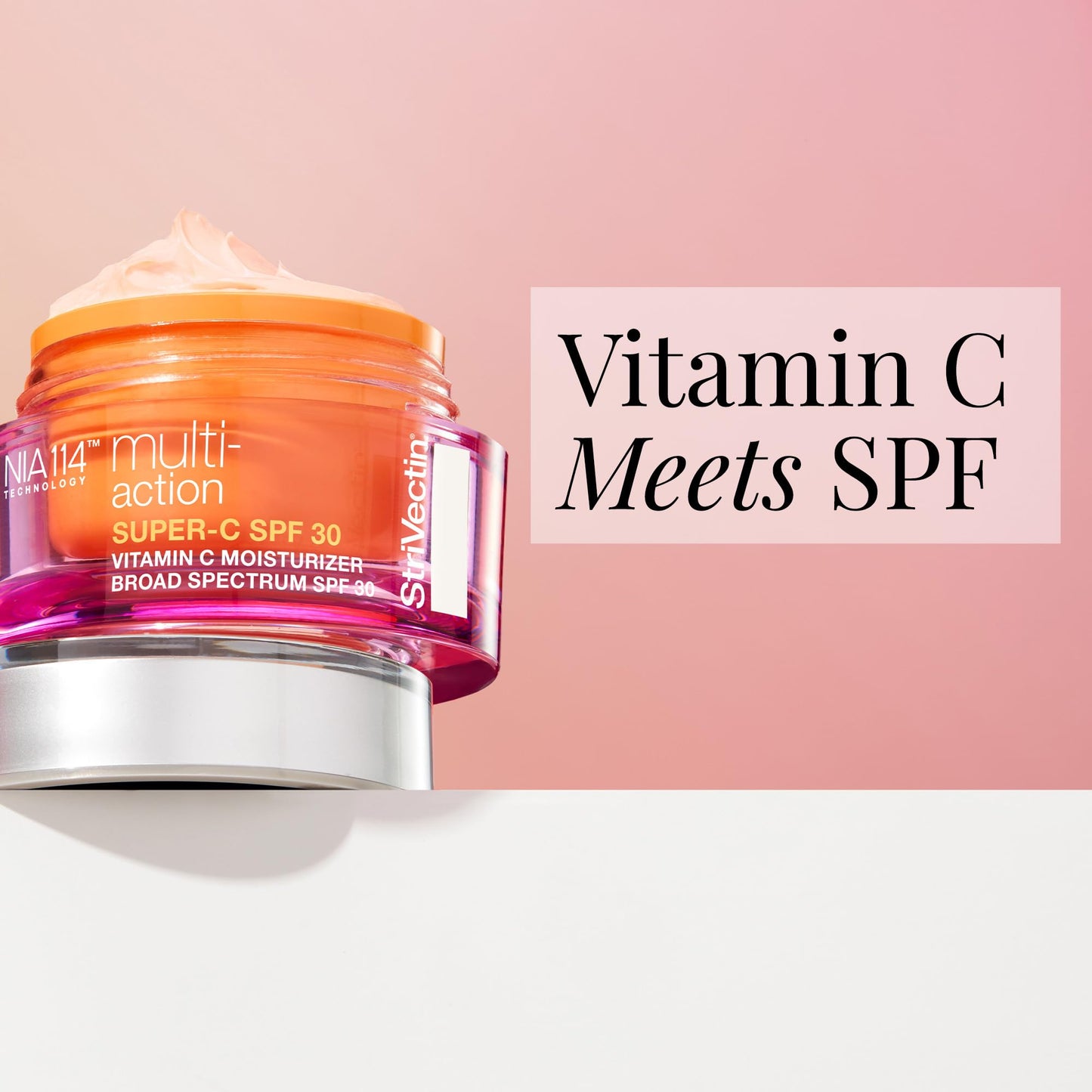 StriVectin Multi-Action Super-C SPF 30 Vitamin C Moisturizer and Daily Sunscreen for Brightening and Smoothing Fine Lines, 1.7 Fl Oz