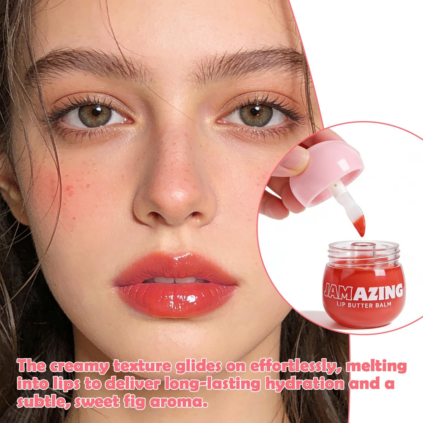Oz Lab Jamazing Lip Butter Balm – Sweet Fig Jam Tinted Lip Balm, Hydrating Sheer Color & Gloss, Soft Daily Lip Care – Lightweight Moisture Balm,0.19 OZ/ 5.5G，Pack of 1