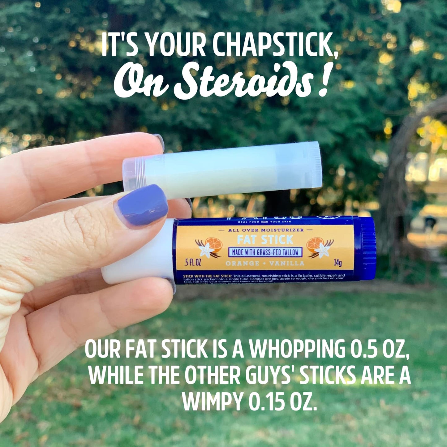 FATCO Fat Stick and All Purpose Moisturizing Stick for Dry Areas on your Face, Lips, and Body - Variety (4 Pack)