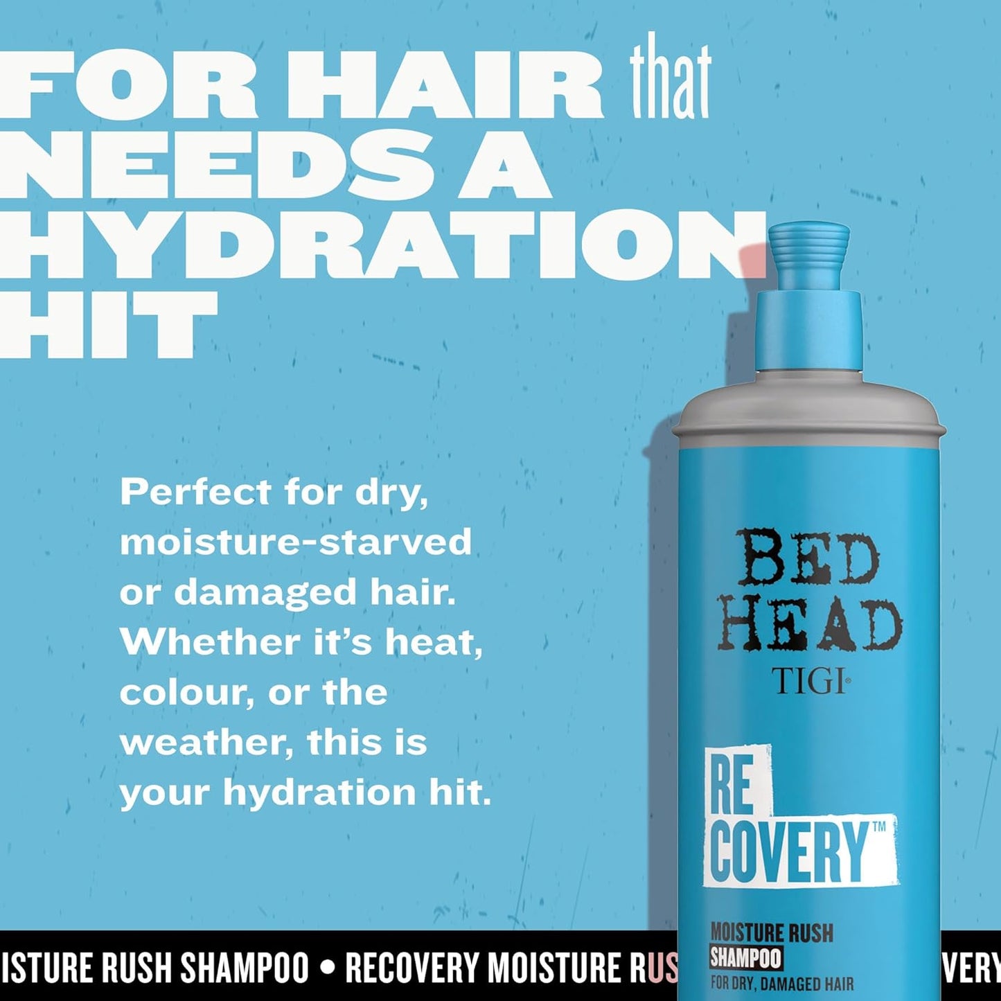 Bed Head Resurrection Shampoo for Damaged Hair - 13.53 fl oz (Pack of 2)
