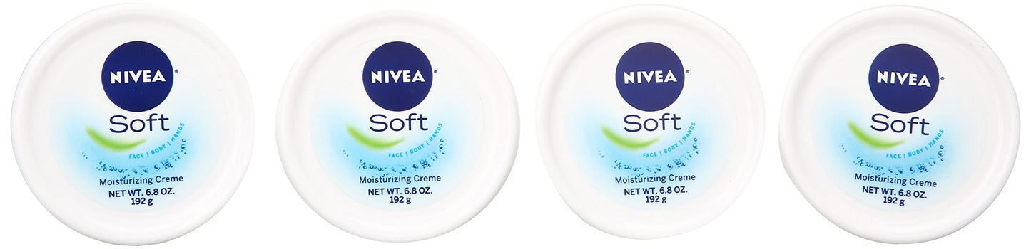 NIVEA Soft Moisturizing Creme, 6.8 Ounce (Pack of 3)