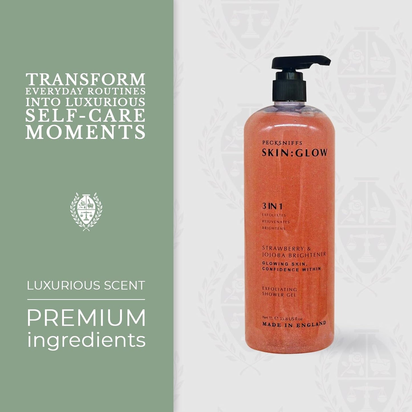 Sandalwood & Vanilla Shower Gel 750ml - Pecksniff's Classic Moisturizing Formula