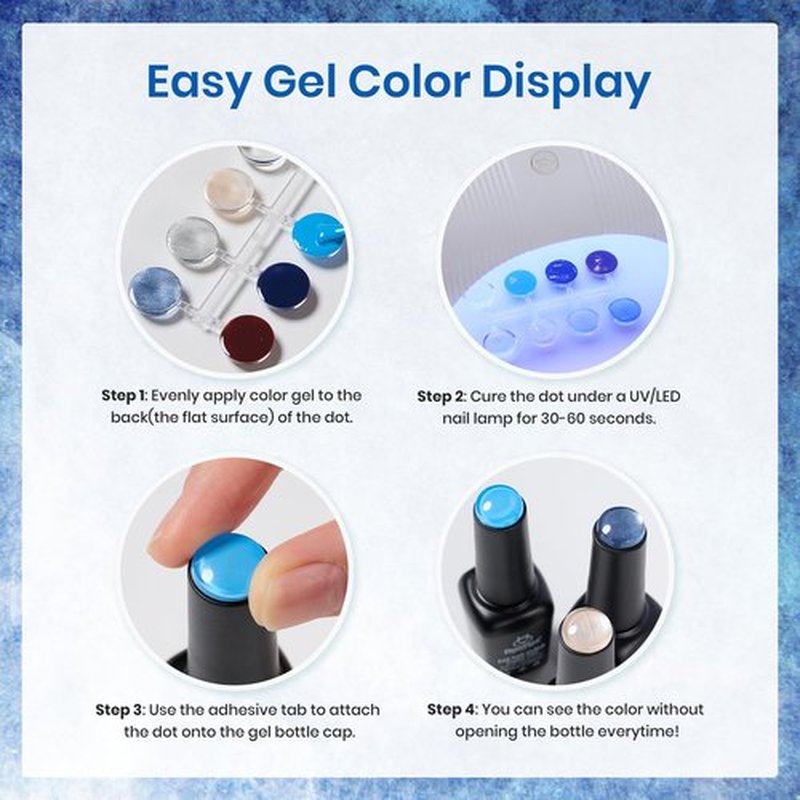 Beetles Winter Cat Eye Gel Polish, Blue Brown Gel Nail Polish, 6 Color Charm Metamorph Theme with Magnet Nail Gel Polish for Salon Gel Manicure Nail Art DIY