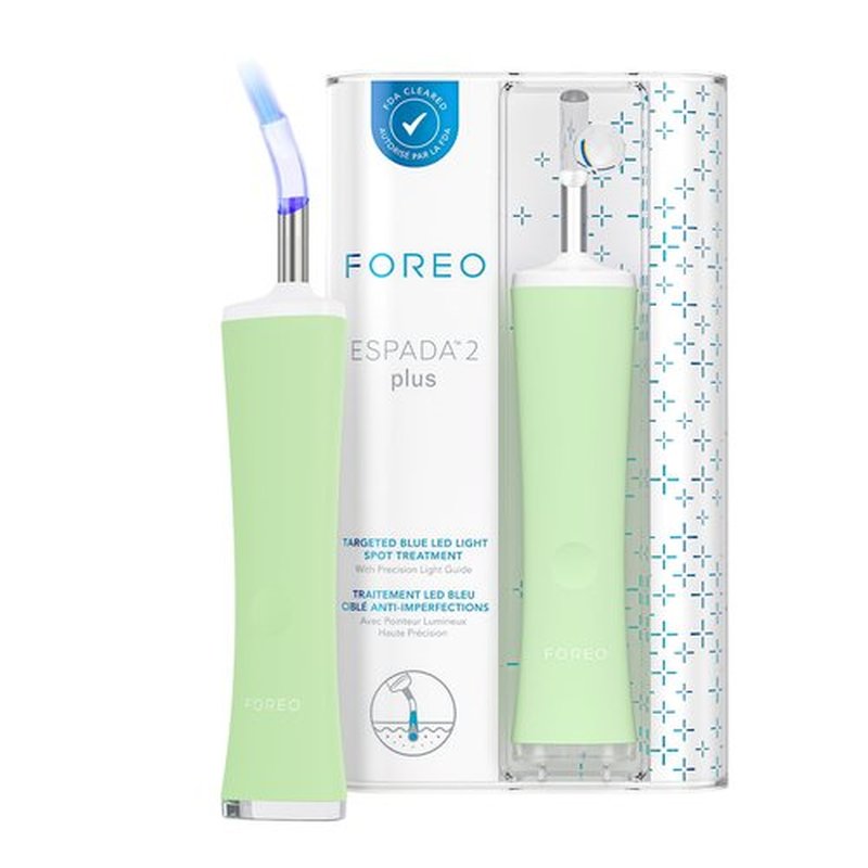 FOREO ESPADA 2 plus Precise Targeting - Skin Care Device for Blemish Treatment - Medical-grade Silicone - Scar & Spot Treatment for Face - Clear Skin – Pistachio