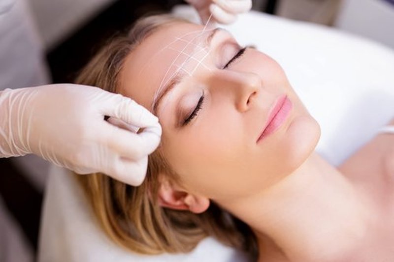 BRAWNA White Brow Mapping string for Eyebrow Measuring - Microblading Supplies - PMU Kit - Pre inked Mapping Thread - 4 Pack