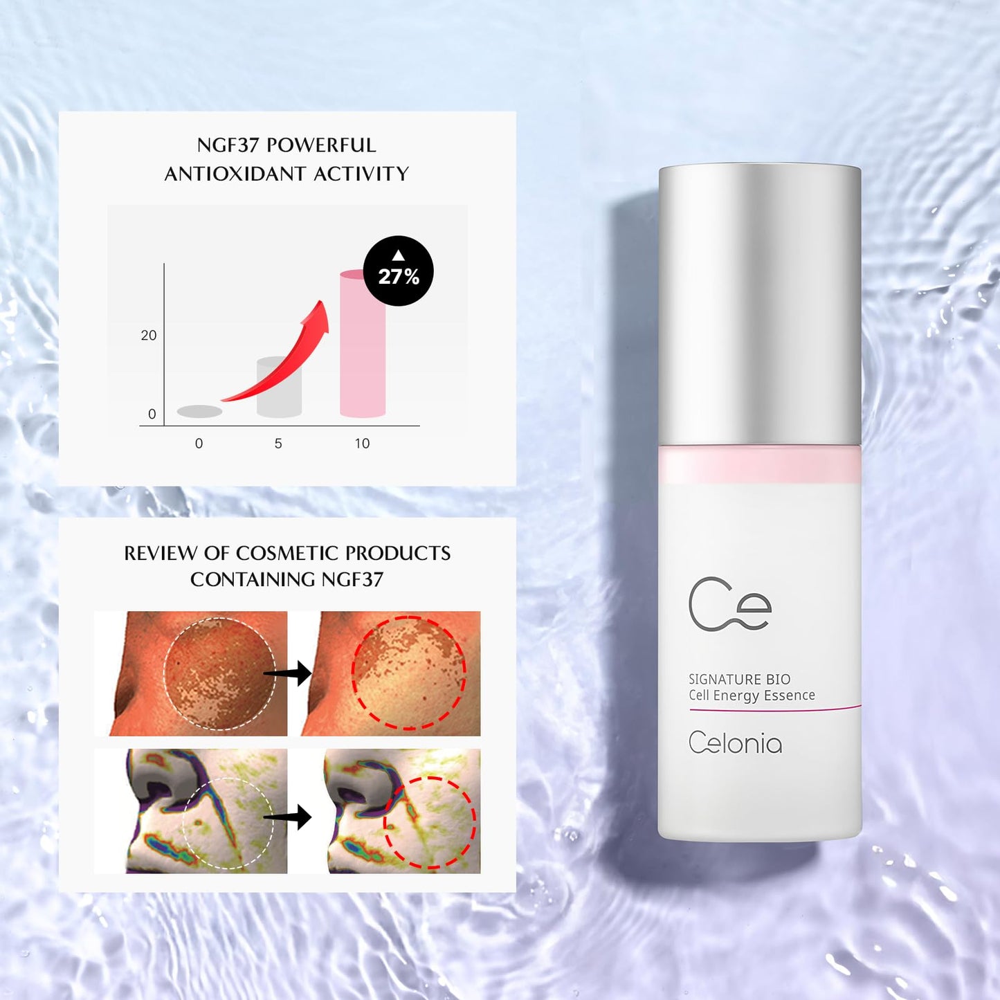 CELONIA Signature Bio Energy Essence Face Mist, Luxury Korean Anti-Aging Stem Cell Skin Care, Calming Hydrating Facial Essence Spray For All Types Of Skin, Reduce Redness, Stay Fresh And Glowing 100ml