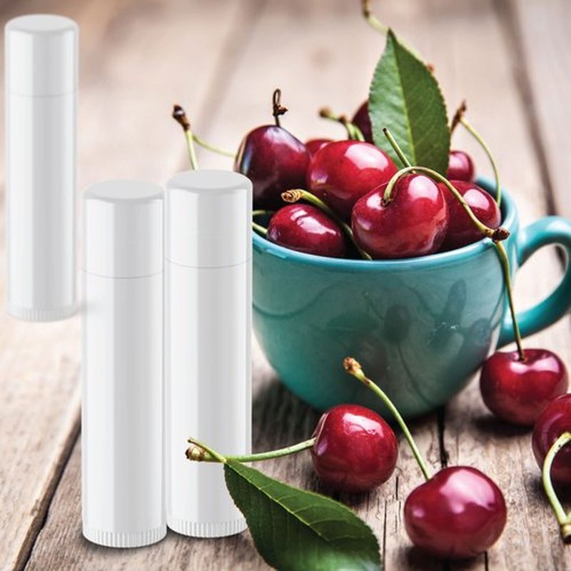 Beekeeper Made Natural Cherry Lip Balm Bulk, Unlabeled Filled, 50 Pack Add Your Own Labels