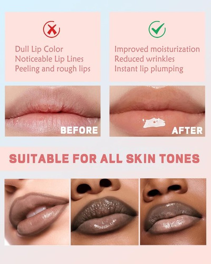 Peel Off Lip Liner Stain & Lip Gloss Set,Long Lasting Waterproof Nude Lip Stain Peel off Tattoo Lip Liner & Tinted Brown Lipstick Combo Non-Stick Cup Transfer Proof Lip Stain Color Women Makeup, Set D