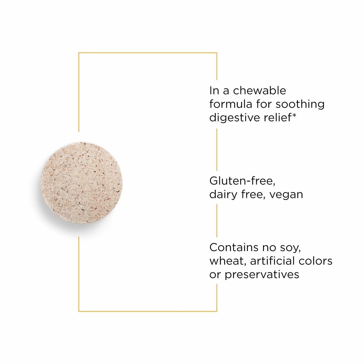Integrative Therapeutics Rhizinate - Digestive Supplement for Gut Health Support* - Intestinal Health Support* - Vegan, Gluten-Free & Dairy-Free - 100 Chewable Tablets (33 Servings)