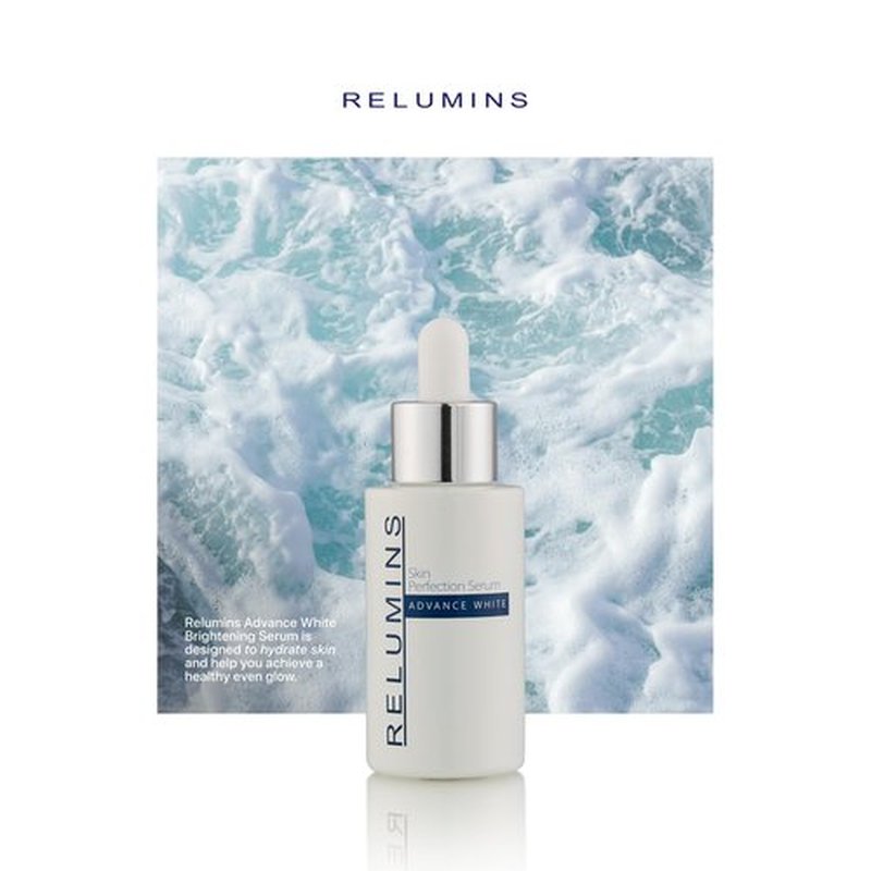 Relumins Advance White Skin Perfecting Serum - 7% AHA Formula for Stress and Sun Damage Skin Repair for Face, Helps Rebuild and Renew Skin Structure