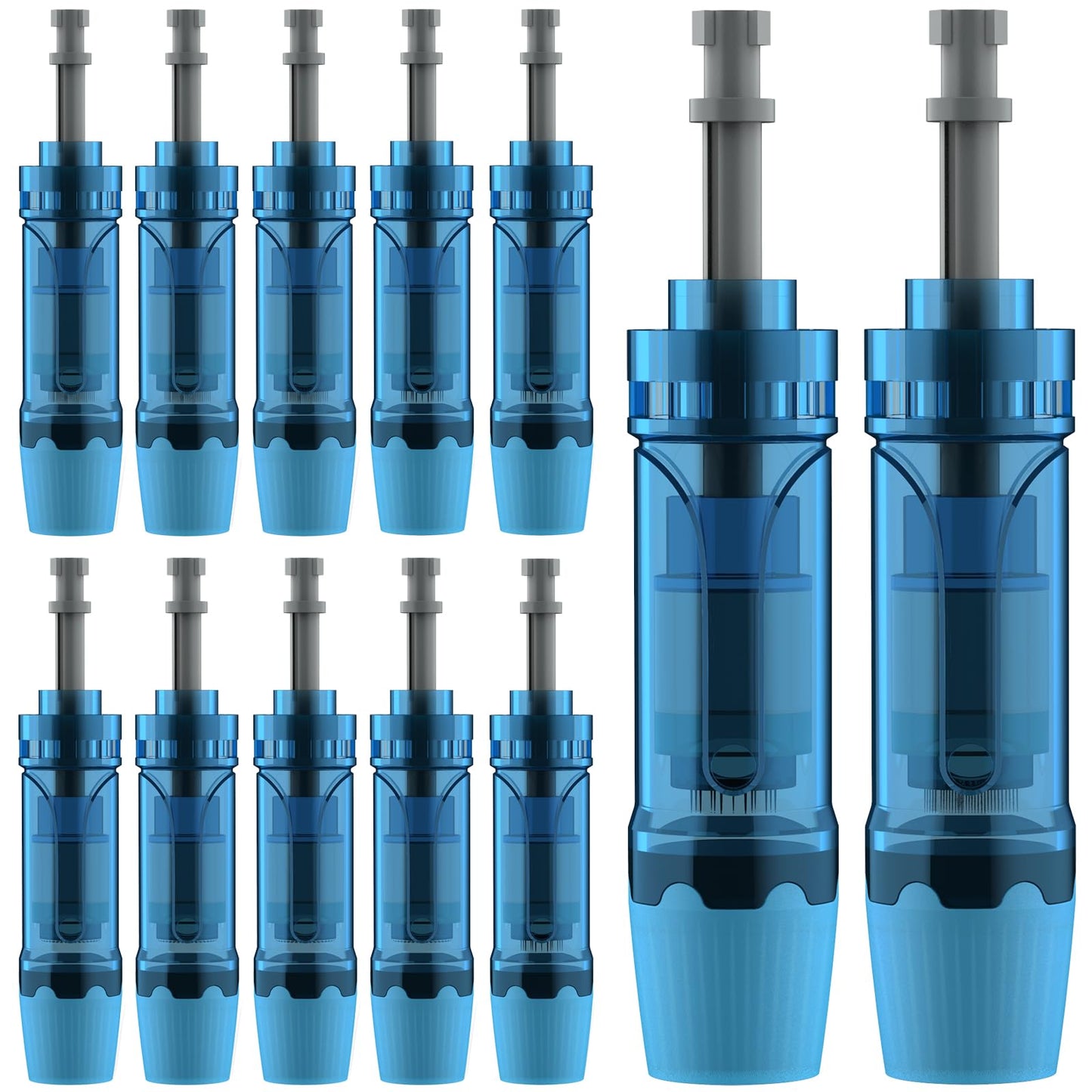 12Pcs Microneedling Pen Cartridges for Dr Pen M8S,A11,A8S,A9 for Home Use,0.25mm(4x36Pin,4x18Pin,4xRound Nano)