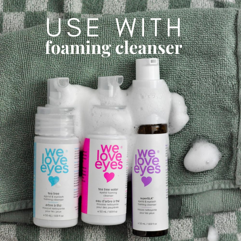We Love Eyes- Eyelid Margin Cleansing Brush- Targets dirty eyelid margins - Ideal for lash extension daily home care & eyelid hygiene