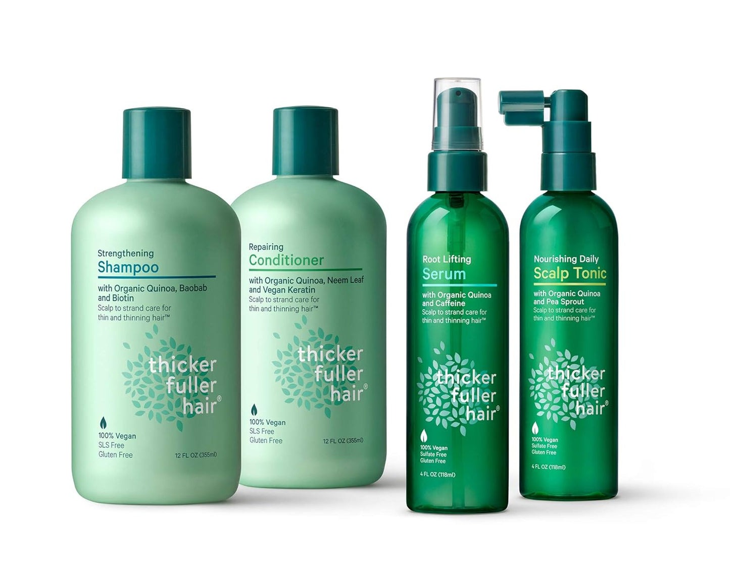 Thicker Hair Care Thicker Fuller Hair Repairing Conditioner, 12 Oz, Green (819933011744)