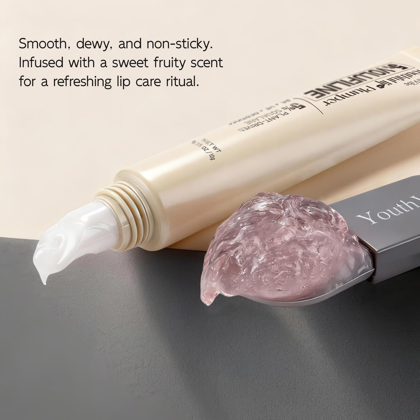 YouthVibe Lip Mask Overnight Moisturizing - Nourish & Hydrate, Antioxidants, 5% Volufiline, Vitamin E, Shea Butter, PDRN & Collagen Sleeping Lip Treatment for Dry, Chapped Lips