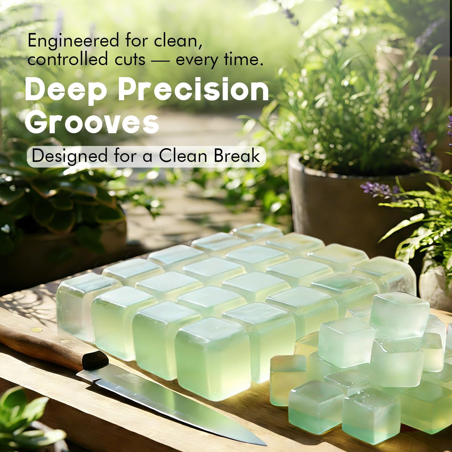 EDSRDPLT 2 lb Unscented Glycerin Soap Base – Melt and Pour Soap Base for DIY Crafting, Easy Cut, Smooth Melt & Clean Pour (Aloe Vera, 2 Pound)