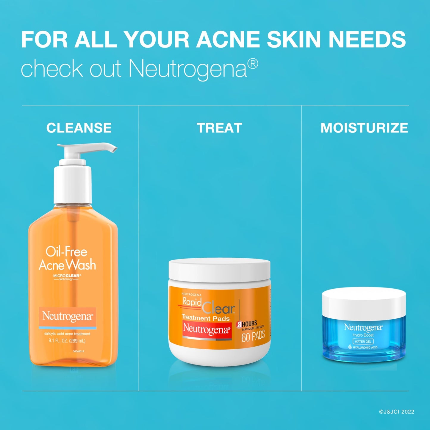 Neutrogena Rapid Clear Stubborn Acne Spot Treatment Gel with Maximum Strength 10% Benzoyl Peroxide Acne Treatment Medication, Pimple Cream for Acne Prone Skin Care, 1 oz, 2 Pack