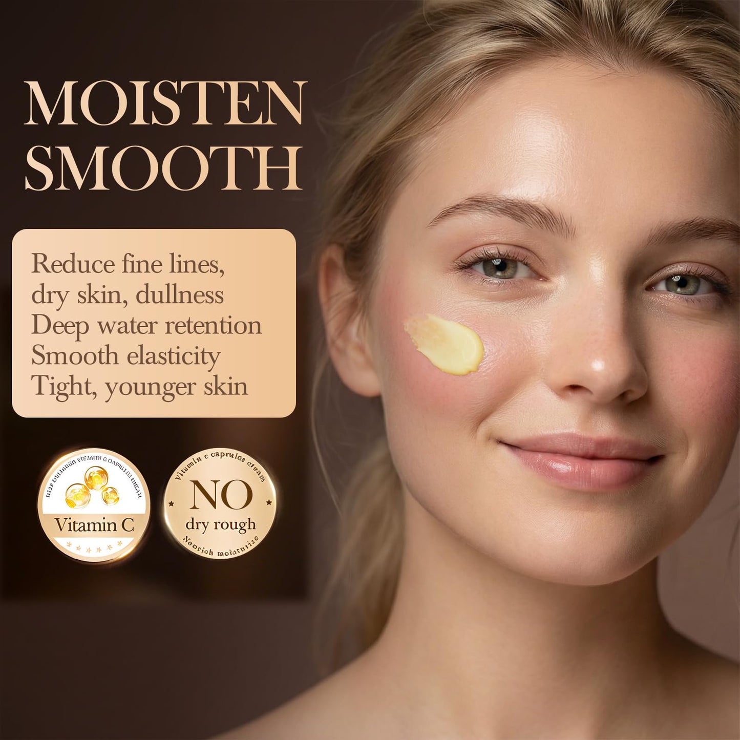 punkten Deep Collagen Vitamin C Capsules Cream 50g,Contains Collagen Vitamin C Niacinamide Sodium Hyaluronate Long-lasting Moisture,Reduce Wrinkles & Dullness Capsules Face Cream