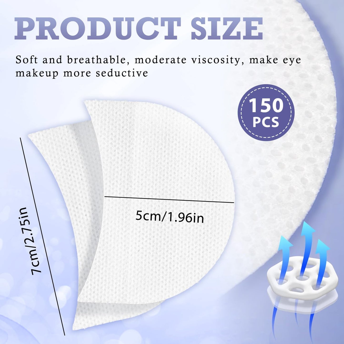 WALWAL 150 Pcs Eyeshadow Shields Eye Makeup Barrier Stickers