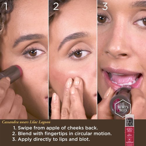 BURTS BEES Lilac Lagoon All Aglow Lip & Cheek Stick, 0.32 OZ