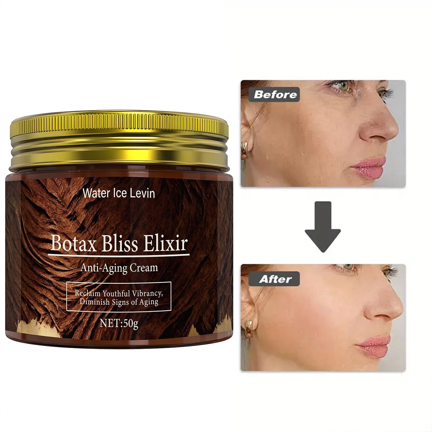 2PCS Botax Bliss Elixir Face Cream, Botax Face Wrinkles Removal Serum, Botax Stock Solution Facial Cream, Anti Aging Face Tightening, Boost Skin, Reduce Wrinkles & Plump Skin Care for Women/Men