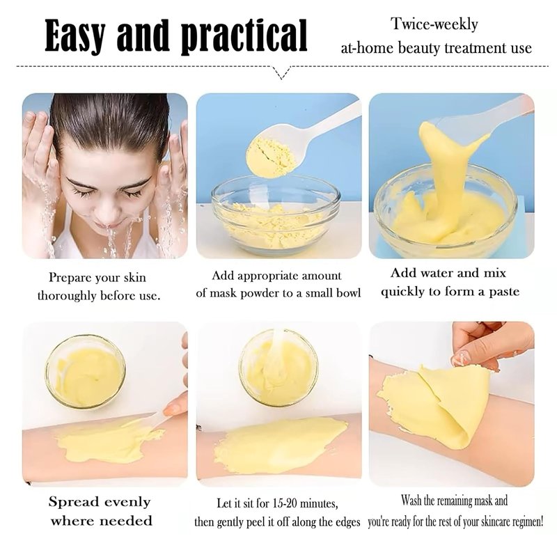 Hydrojelly Peel-Off Face Mask - Moisturizing Collagen Formula for Spa-Quality Skincare | 23 Fl Oz