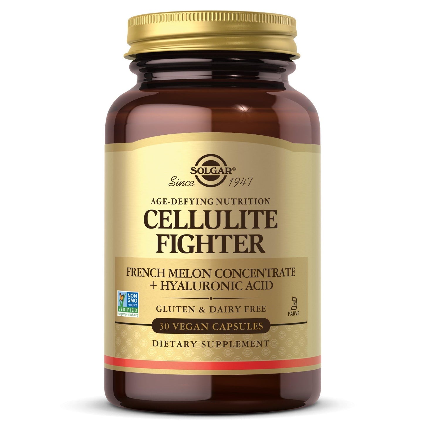 Solgar Cellulite Fighter Skin Vitamin and Mineral Supplement, Support Smooth Skin with French Melon Concentrate, Hyaluronic Acid and Vitamin C Supplement, Age-Defying Nutrition for Women, 30 Servings