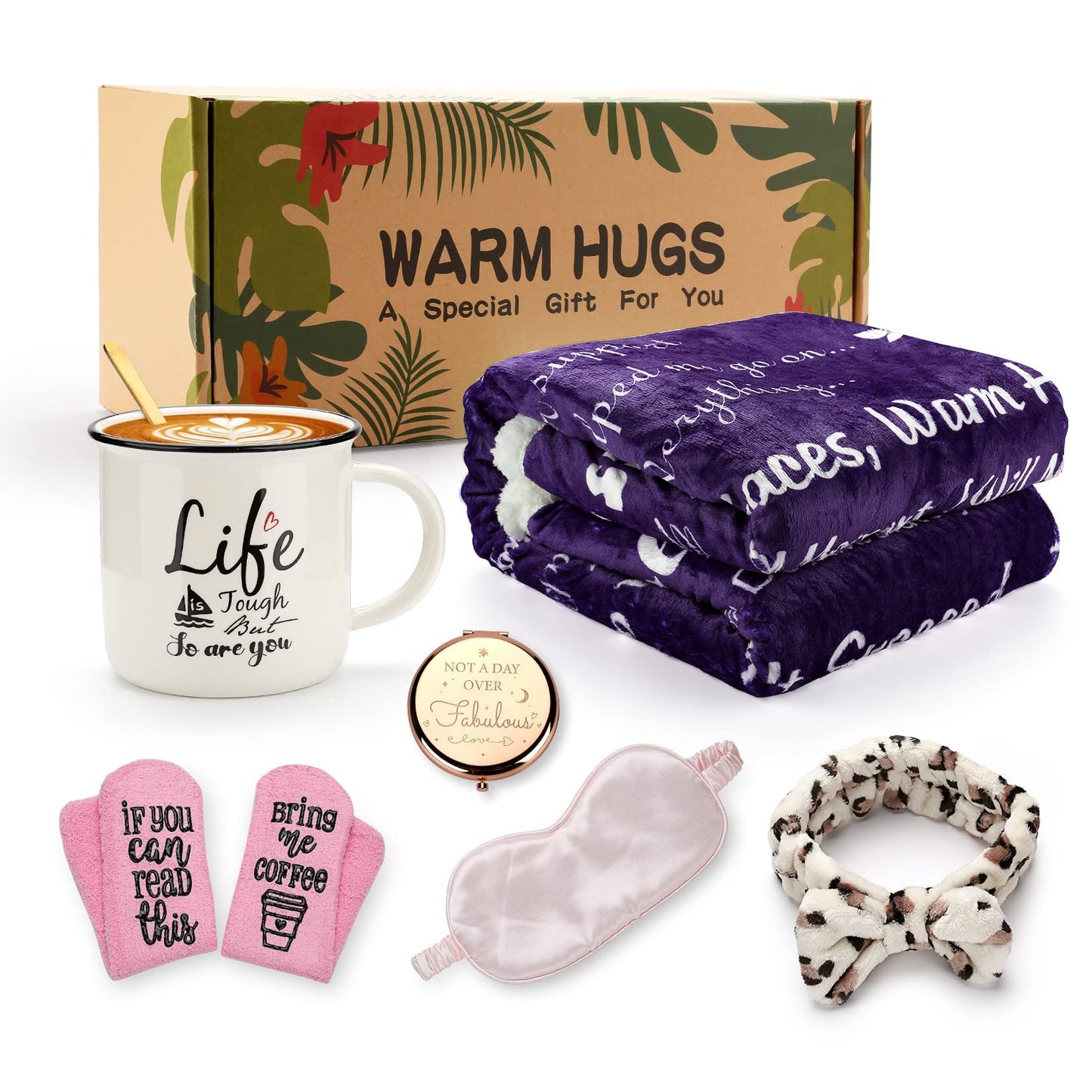 Bniutcer Get Well Soon Gifts for Women - Care Package for Women Feel Better Soon Gifts, Self Care Gifts Baskets for Woman - Thinking of You Gift Box for Female Mom Sister Coworker