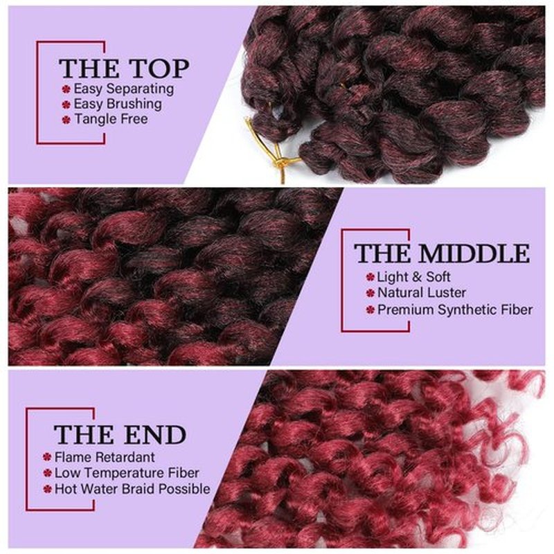 GetMaige Jamaican Bounce Crochet Hair For Black Women 4packs 72 Roots Natural Black Jumpy Wand Curls Crochet Hair Short Pre Looped Curly Crochet Hair(12inch (pack of 4), T/bug)