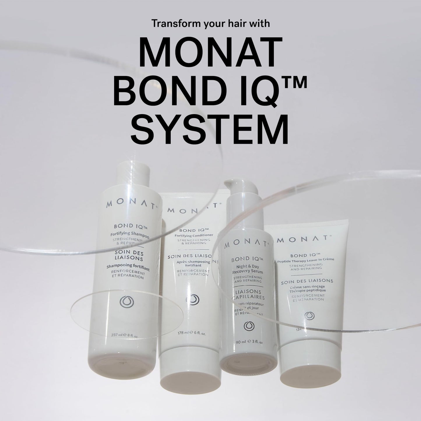 MONAT BOND IQ™ Fortifying Conditioner – Strengthening & Repairing Formula for Softer, Smoother Hair - Restores Resilience, Reduces Breakage, Boosts Shine & Manageability – 178 ml / 6 fl oz