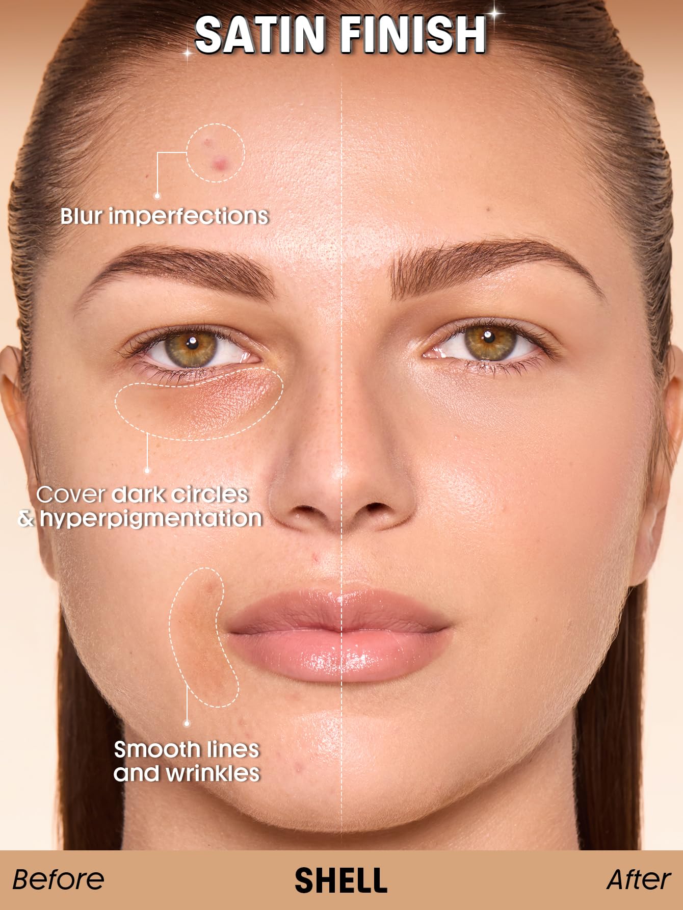 SHEGLAM Skin Sync Satin Foundation-Shell