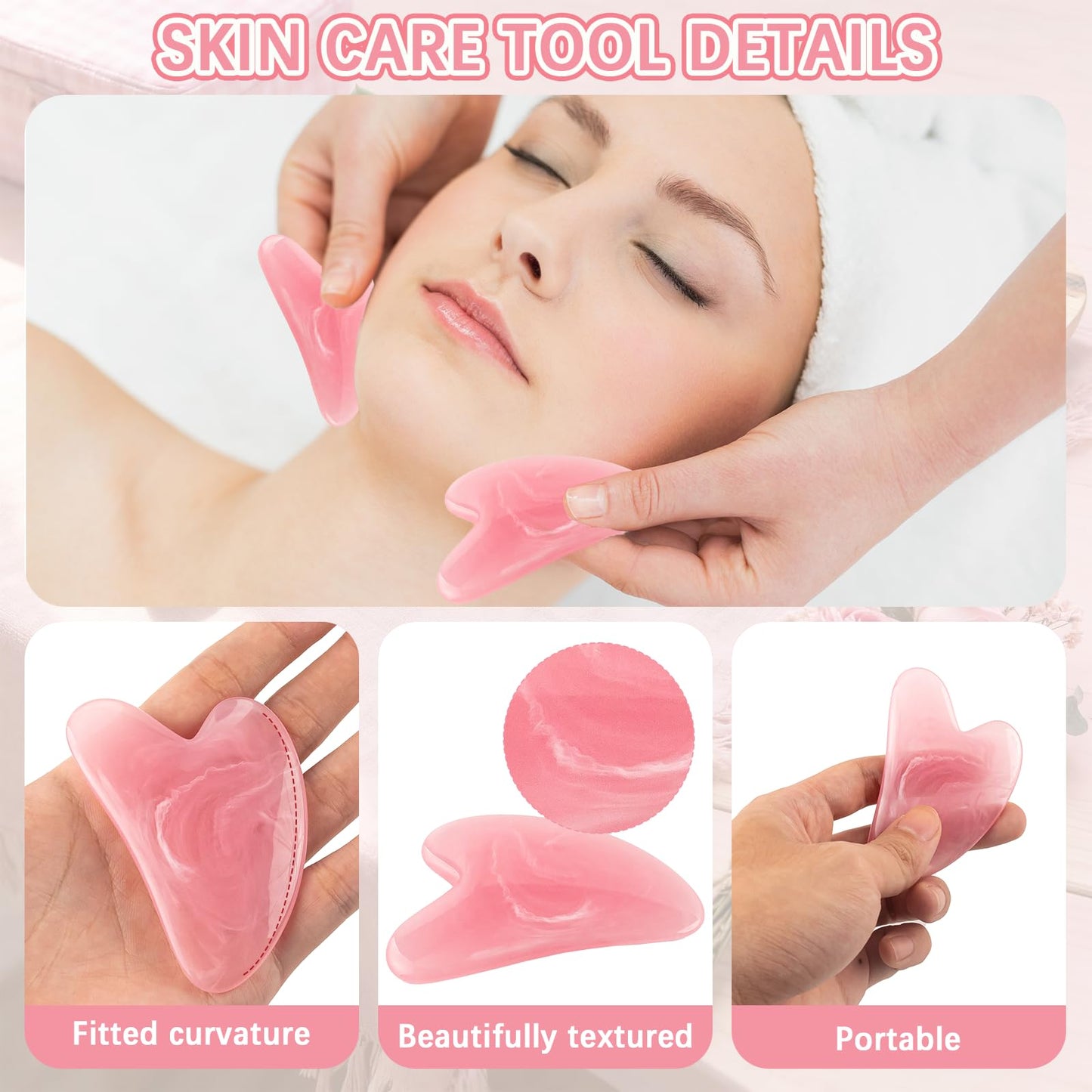 KoMvzyl 30 Pcs Gua Sha Facial Tool Resin Gua Sha Massage Tool Heart Shaped Guasha Stone Guasha Board for Face Body Skin Massage Spa Acupuncture Prevent Wrinkles