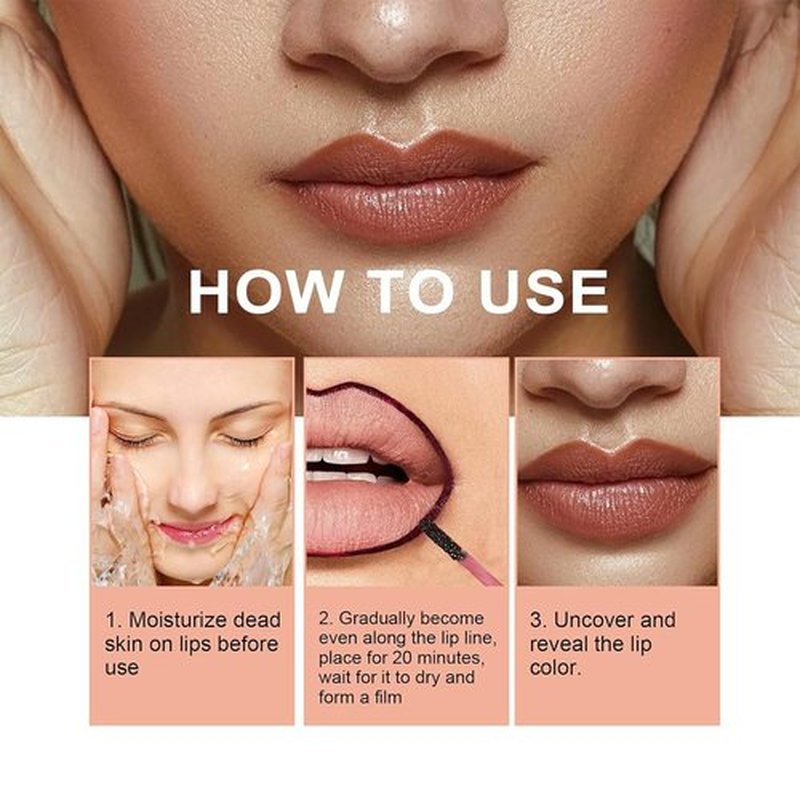 Qorva Peel off Lip Liner Stain, Qorva lip - qorva peel off lip liner stain nude, Qorva Lipstick, Timbersonic Peel off Lip Stain, Lip Stain Peel Off Long Lasting Waterproof (02)