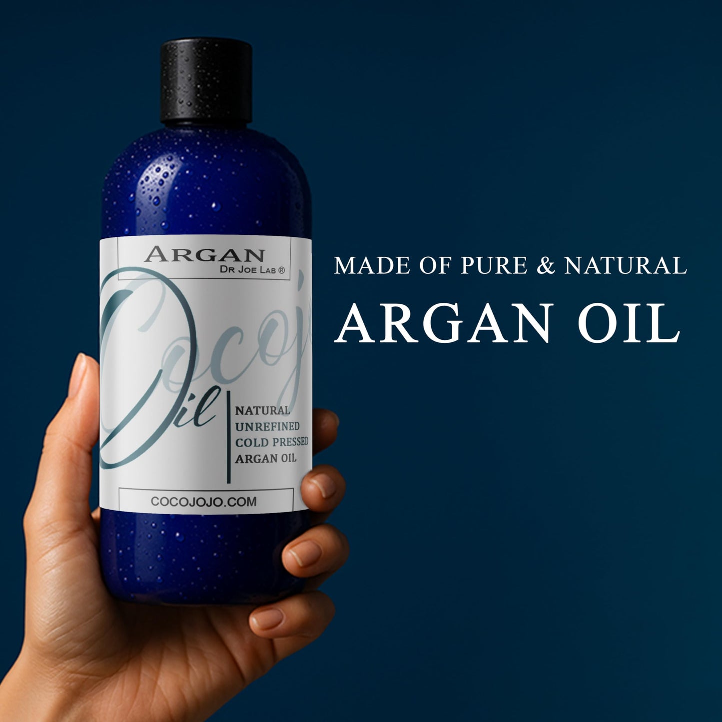 Argan Oil -Cold Pressed 16 oz 100% Pure Natural Extra Virgin Unrefined Grade-a Argan Moroccan Marrakesh Oil Moisturizer Hair Face Lips Body Scalp Skin Hair