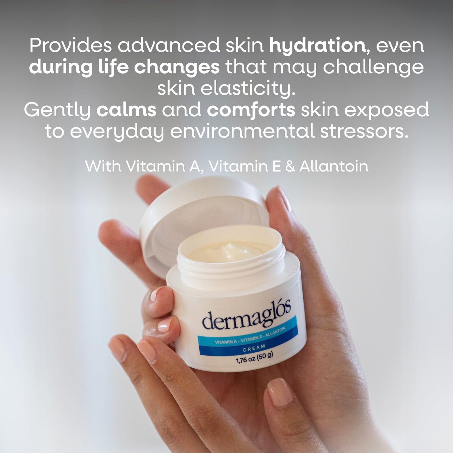 Dermaglos 2-pack Moisturizing Cream | Vitamin A (Retinoids), Vitamin E & Allantoin | Moisturizer for Wrinkles, Stretch Mark Prevention, Tattoo Aftercare, Scar cream, Anti-Aging | 1,76 oz